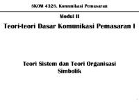 Modul 2.1 Teori Sistem Dan Teori Organisasi Simbolik