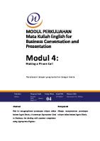 Modul 4-English For Business Conversation and Presentation