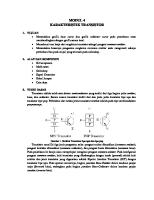 Modul 4 Karakteristik Transistor [PDF]