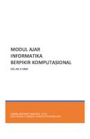 Modul Ajar Informatika 1 - Berpikir Komputasional