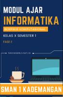 Modul Ajar Informatika Kelas X Fase E SMAN 1 KADEMANGAN