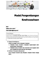 Modul Ajar Materi3. Model Pengembangan Kewirausahaan