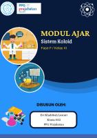 Modul Ajar - Sifat Sifat Koloid - Siklus 6