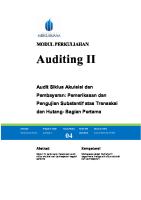 Modul Auditing II (TM4) [PDF]