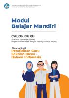 Modul Belajar Mandiri Calon Guru ASN PPPK Mapel PGSD - Bahasa Indonesia [PDF]