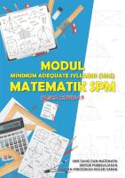 Modul MAS Matematik SPM Pasca Covid19 JPN Sabah 2020 PDF [PDF]