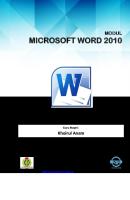 Modul Ms Word 2010