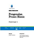 Modul Perkuliahan Pemodelan Proses Bisnis