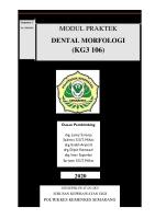 Modul Praktek Dental Morfologi