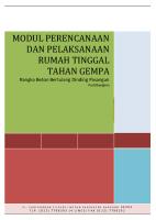 Modul Rumah Tahan Gempa PDF