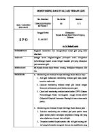 Monitoring Dan Evaluasi Terapi Gizi