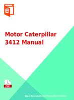 Motor Caterpillar 3412 Manual [PDF]