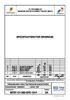 MTDF-CV-300-SPE-1014-R3A - Specification For Drainage