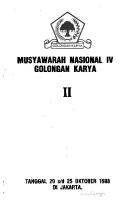 Musyawarah Nasional IV Golongan Karya [II]