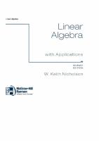 Nicholson, Linear Algebra With Applications 7E With Solutions Part 1 PDF [PDF]