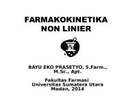 Non Linier Farmakokinetik 2014 [PDF]