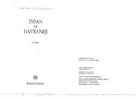 İnsan ve Davranışı