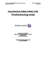 OmniSwitch 6860, 6900, 10K Troubleshooting Guide [PDF]