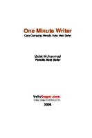 One Minute Writer