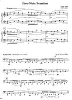 Oskar Bolck - Sonatina On Five Notes [PDF]