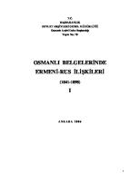 Osmanlı Belgelerinde Ermeni-Rus İlişkileri 1841-1898 Cilt I