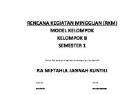 PAI - 341343242-Rencana-Kegiatan-Mingguan-RKM-Kelompok-B-SemesteR-1