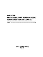 Panduan Kredensial Dan Rekredensial Tenaga Kesehatan Lain [PDF]