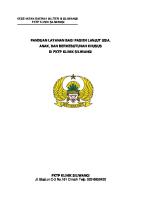 Panduan Pelayanan Pasien Berkebutuhan Khusus