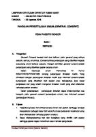 PANDUAN Persetujuan Umum (General Consent)