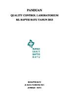 Panduan QC Laboratorium [PDF]