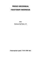 Pedoman Kredential Fisioterapi Indonesia 9516 [PDF]