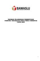 Pedoman Panwaslu Kecamatan 2022