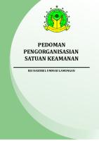 Pedoman Pengorganisasian Satuan Keamanan