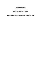 Pedoman Program Gizi Puskesmas Gemaharjo