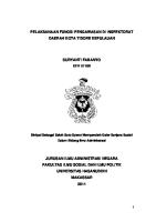 Pelaksanaan Fungsi Pengawasan Di Inspektorat Daerah Kota Tidore Kepulauan