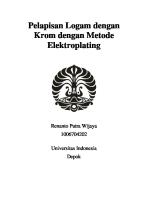 Pelapisan Logam Dengan Krom Dengan Metode Elektroplating [PDF]