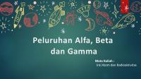 Peluruhan Alfa, Beta Dan Gamma [PDF]