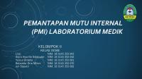 Pemantapan Mutu Internal (PMI) Laboratorium