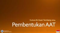 Pembentukan Air Asam Tambang