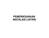 Pemeriksaan Instalasi Listrik [PDF]