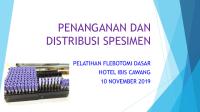 Penanganan Dan Distribusi Spesimen PDF