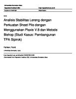 Penanganan Dengan Sheet Pile PDF