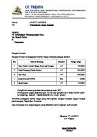 Penawaran Harga Material Batu CV Trijaya