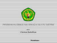 Pendidikan Sebagai Suatu Sistem [PDF]