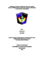 Penerapan Pidana Terhadap Pelaku Tindak Pidana Persetubuhan Yang Dilakukan Terhadap Anak Di Kota Makassar [PDF]