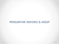 Pengantar Rekord Dan Arsip