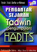 Pengantar Sejarah Tadwin Hadits [PDF]