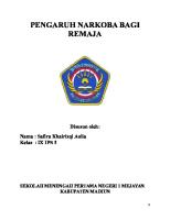 Pengaruh Narkoba Bagi Remaja [PDF]