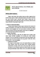 Pengaruh Sosial Dan Perilaku Kelompok [PDF]