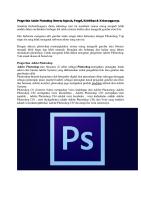 Pengertian Adobe Photoshop Beserta Sejarah [PDF]